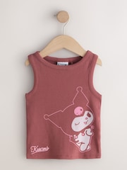 Purple Washed Kuromi Ribbed Vest (3-16yrs) - Image 6 of 9