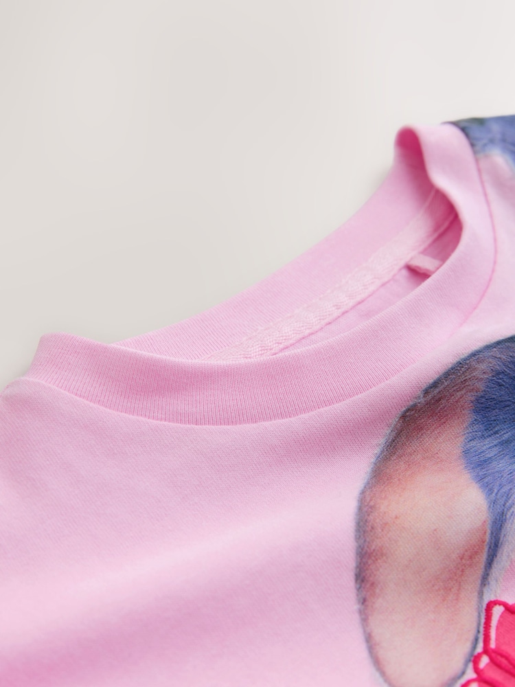 Pink Embroidered License Stitch Oversized Boxy T-Shirt (3-16yrs) - Image 8 of 8