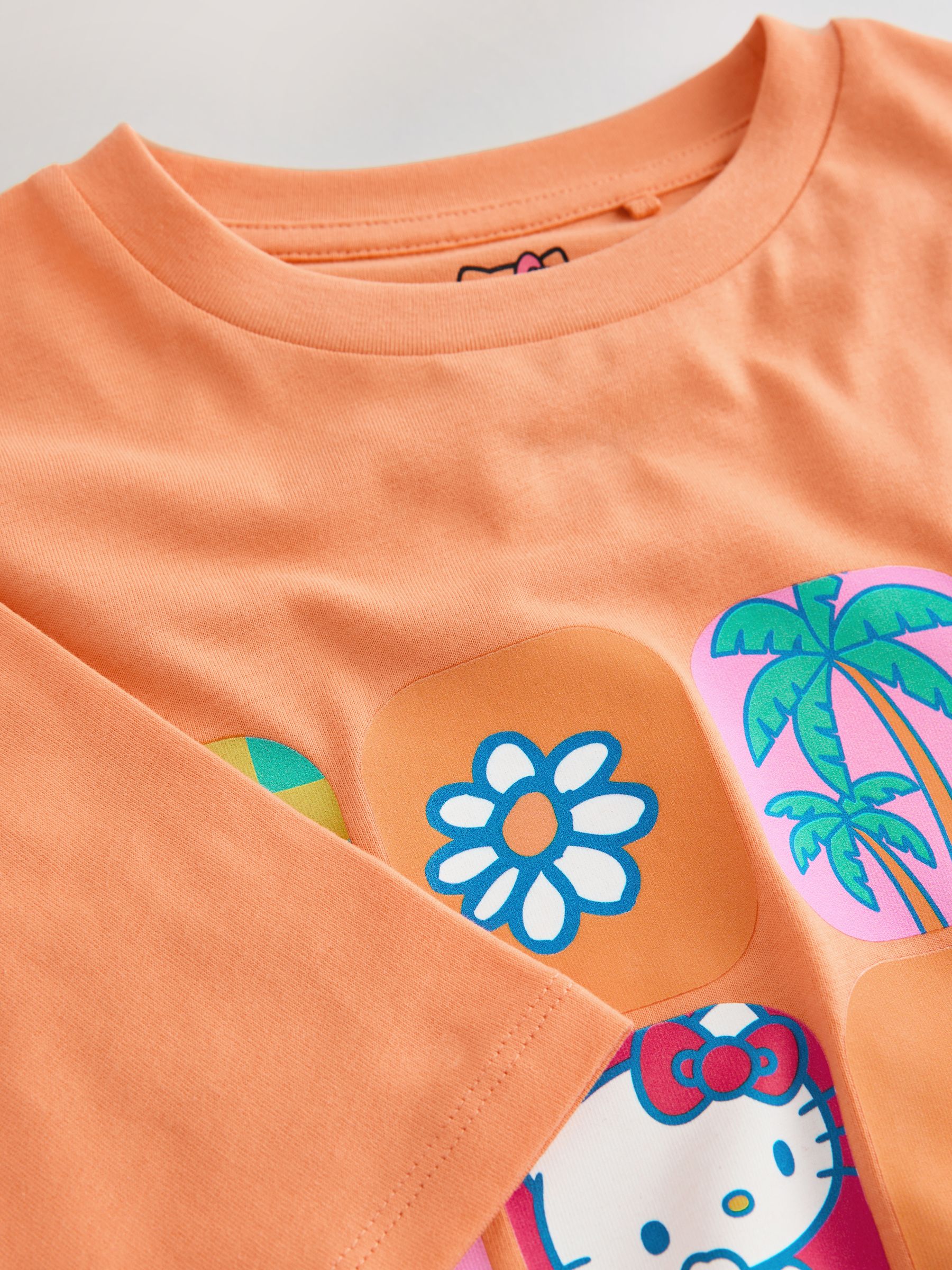 Buy Orange Hello Kitty Oversized Graphic Print T-Shirt (3-16yrs