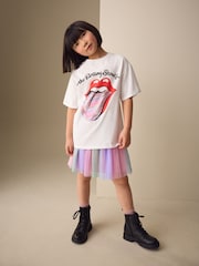 White Sequin The Rolling Stones Band T-Shirt (3-16yrs) - Image 2 of 8