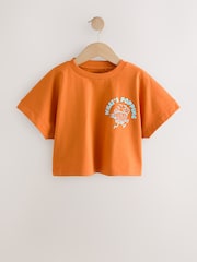 Orange Popcorn - Tricou cu croi pătrat cu model grafic (3-16yrs) - Imaginea 5 din 8