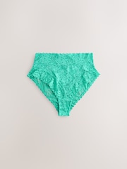 Pastels High Waist High Leg All Over Lace Knickers 7 Pack - Image 3 of 10