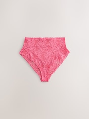 Pastels High Waist High Leg All Over Lace Knickers 7 Pack - Image 4 of 10