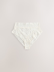 Pastels High Waist High Leg All Over Lace Knickers 7 Pack - Image 5 of 10