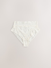 Pastels High Waist High Leg All Over Lace Knickers 7 Pack - Image 8 of 10