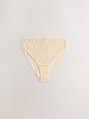 Coral Pink/Green/Cream - 蕾丝前开式无痕内裤3 包装 - 图片6 / 10