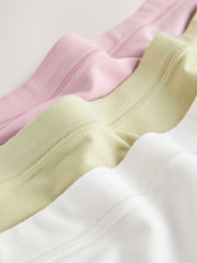 Зелений/Рожевий/Кремовий - Ultimate Comfort Modal Knickers 3 Pack - Image 8 of 9