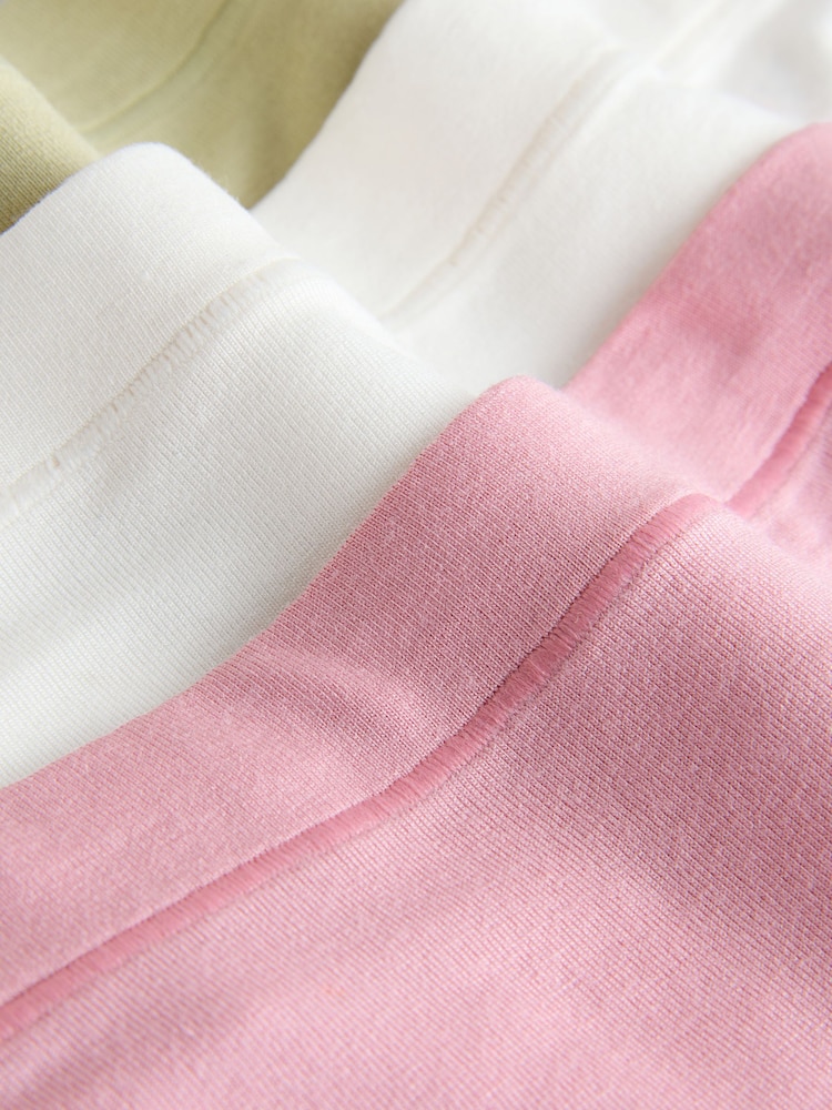 Green/Pink/Cream Thong Ultimate Comfort Modal Knickers 3 Pack - Image 6 of 6