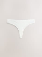 Green/Pink/Cream Thong Ultimate Comfort Modal Knickers 3 Pack - Image 7 of 10