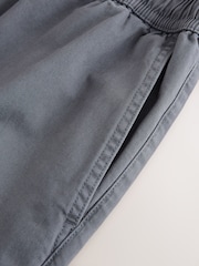 Navy Garment Dyed Drawstring Waist Shorts - Image 10 of 10