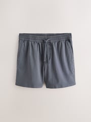 Navy Garment Dyed Drawstring Waist Shorts - Image 7 of 10
