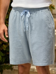 نیلا - Waffle Texture Drawstring Waist Shorts - تصویر 1 از 12