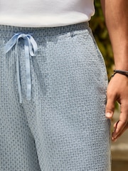 نیلا - Waffle Texture Drawstring Waist Shorts - تصویر 4 از 12
