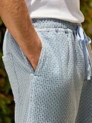 نیلا - Waffle Texture Drawstring Waist Shorts - تصویر 6 از 12