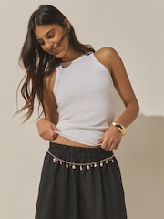 Gold - Kettengürtel mit Charme-Detail - Bild 1 von 6