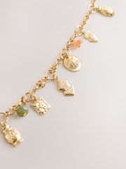 Gold - Kettengürtel mit Charme-Detail - Bild 6 von 6