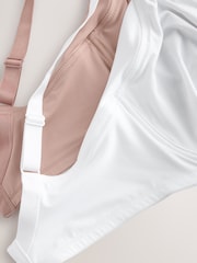 Praline Nude/White F-K Cup Under Arm Smoothing Non Padded Wired Minimising Ultimate Comfort Bras 2 Pack - Image 9 of 10