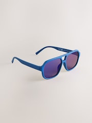 マットブルー - アビエイターサングラス - 画像 2 / 4