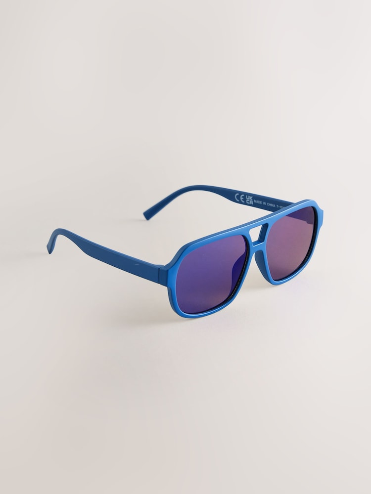 マットブルー - アビエイターサングラス - 画像 2 / 4