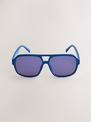 マットブルー - アビエイターサングラス - 画像 3 / 4