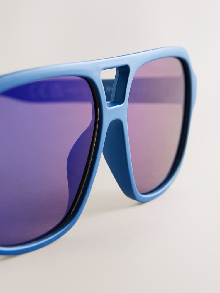 マットブルー - アビエイターサングラス - 画像 4 / 4