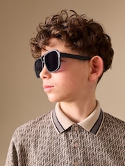 Black Aviator Sunglasses - Image 1 of 5