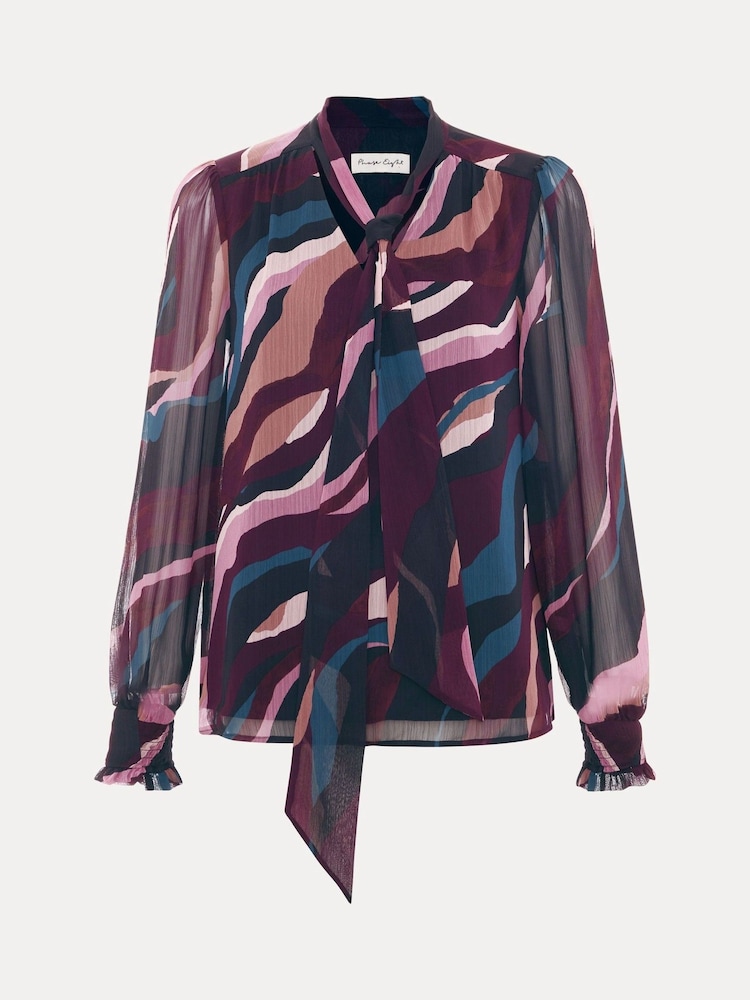 Phase Eight Blue Selby Blouse - Image 8 of 8