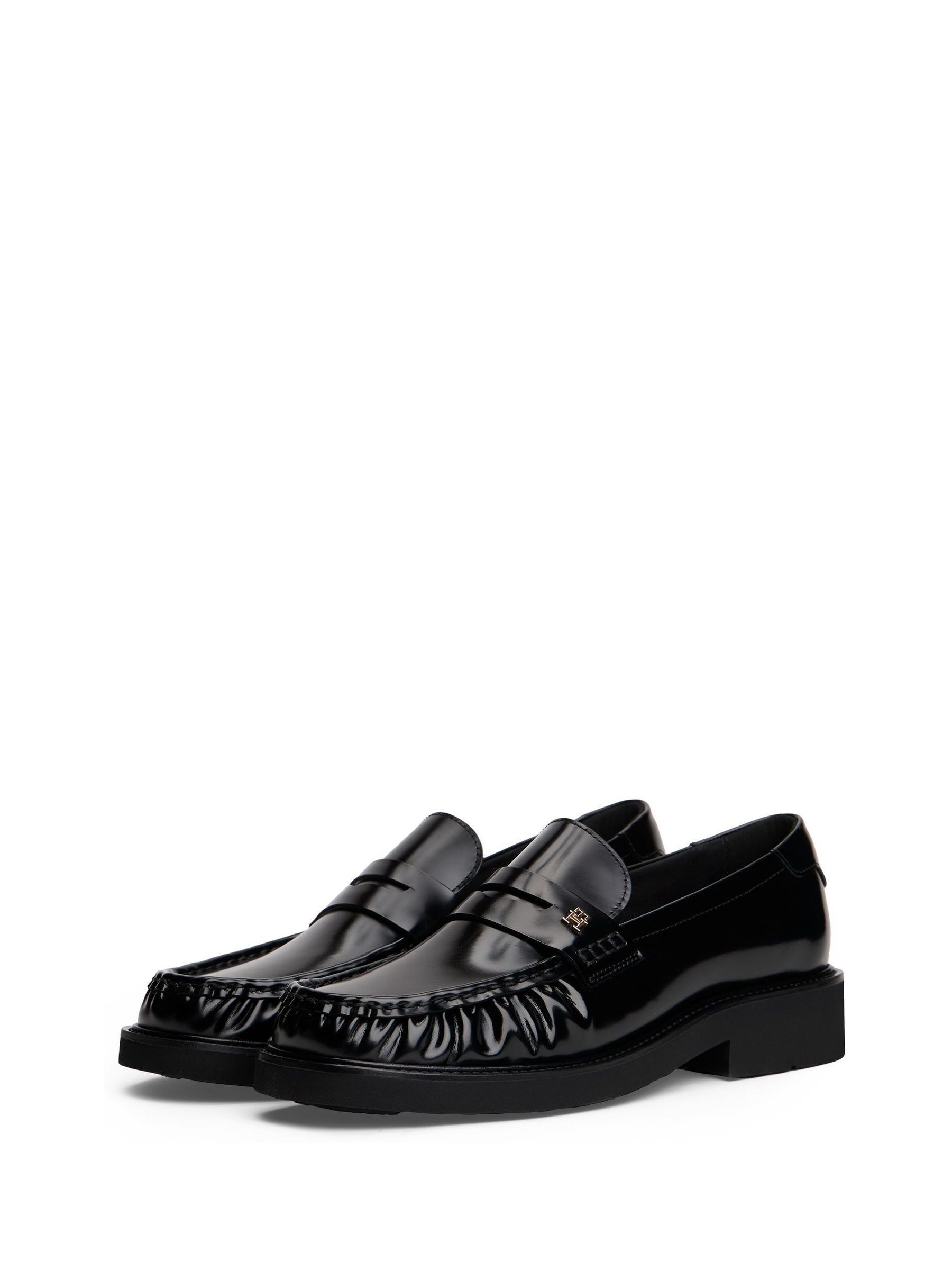 meltthelady】 square loafer black meltthelady】 square loafer