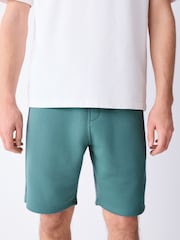 Green Teal Classic Brushed Jersey Shorts - Image 1 of 5