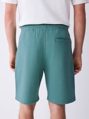 Green Teal Classic Brushed Jersey Shorts - Image 3 of 5