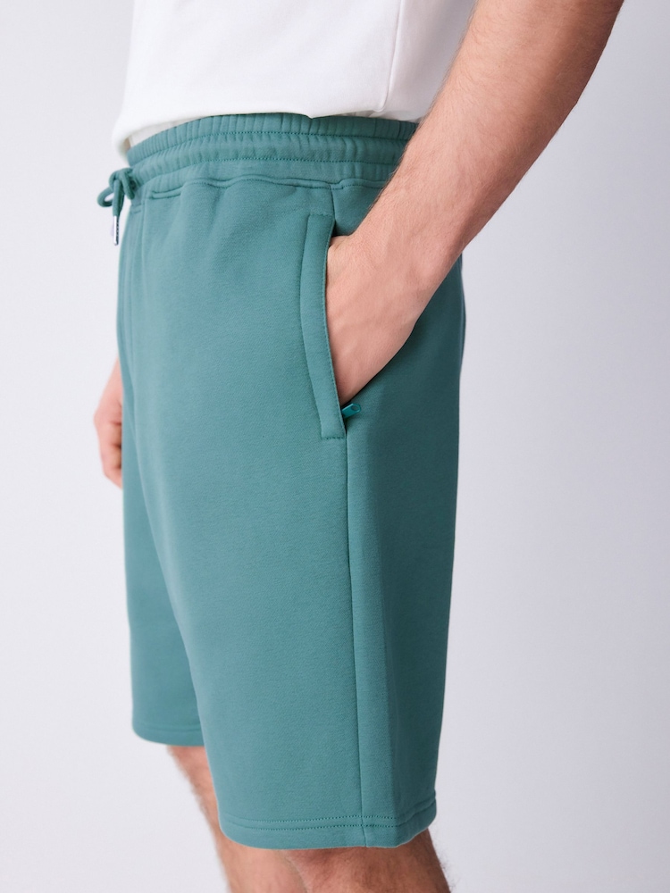 Green Teal Classic Brushed Jersey Shorts - Image 5 of 5