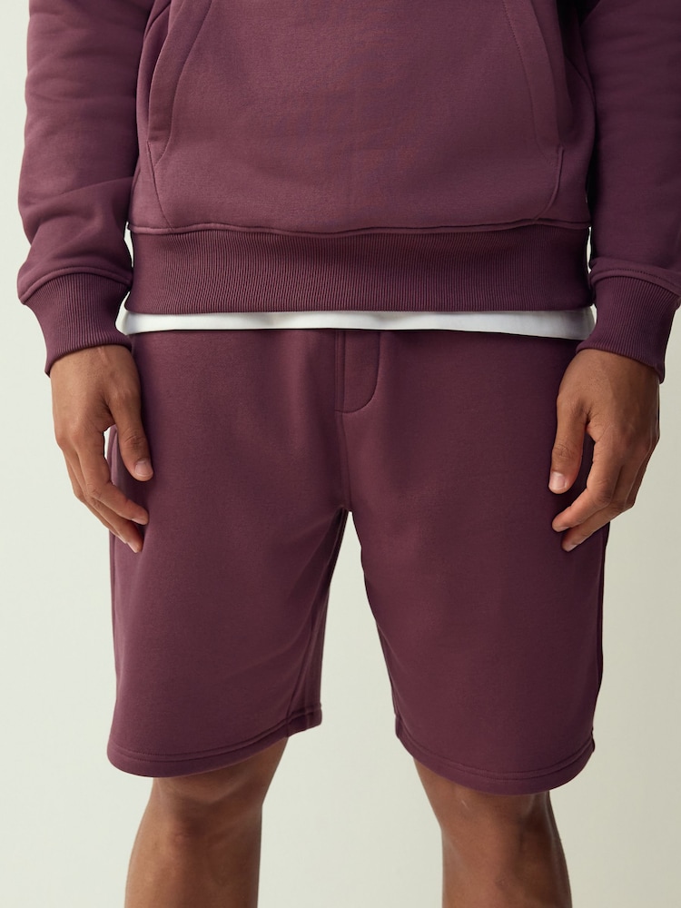 Burdeos - Clásico - Pantalones cortos de punto cardado - Imagen 1 de 4