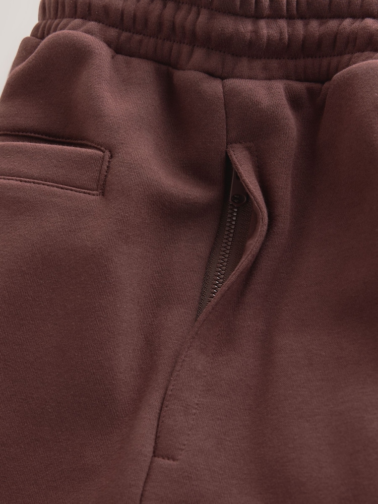 Burgundy Classic Brushed Jersey Shorts - Image 7 of 7