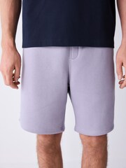 Lilac Purple Brushed Jersey Shorts - Image 1 of 9