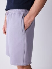 Lilac Purple Brushed Jersey Shorts - Image 4 of 9