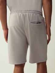 Light Grey Straight Fit Zip Pocket Jersey Shorts - Image 4 of 5