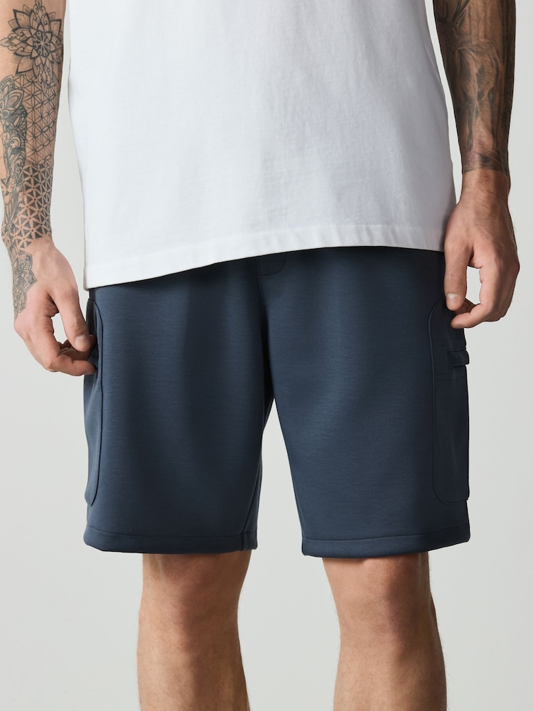 أزرق كلاسيكي - شورتات كارجو جيرسيه - صورة 1 من 9 أزرق كلاسيكي - شورتات كارجو جيرسيه - صورة 1 من 9