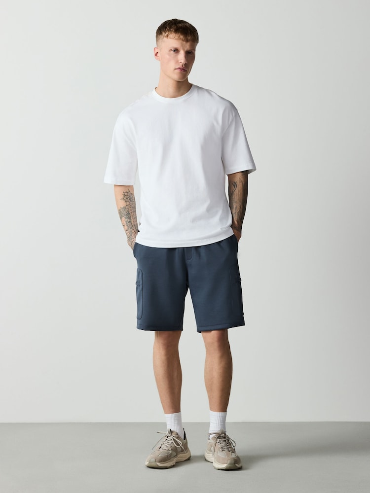 أزرق كلاسيكي - شورتات كارجو جيرسيه - صورة 2 من 9 أزرق كلاسيكي - شورتات كارجو جيرسيه - صورة 2 من 9