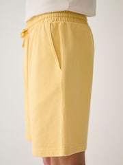 Yellow Garment Dyed Jersey Shorts - Image 4 of 10