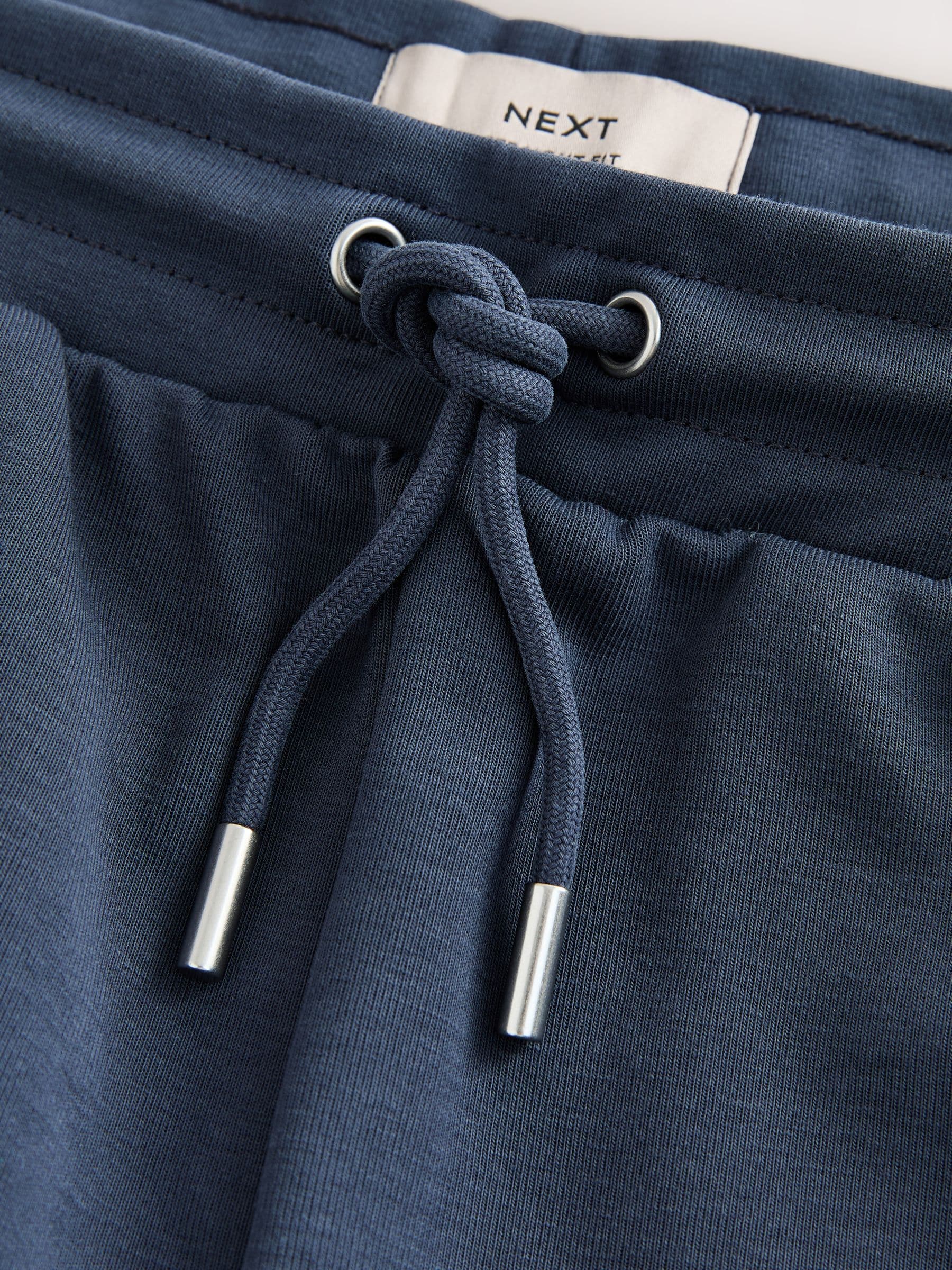 Buy Navy Straight Fit Zip Pocket Jersey Shorts from Next USA