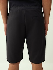 Black Straight Fit Zip Pocket Jersey Shorts - Image 2 of 9