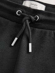 Black Straight Fit Zip Pocket Jersey Shorts - Image 8 of 9