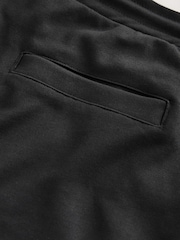 Black Straight Fit Zip Pocket Jersey Shorts - Image 9 of 9