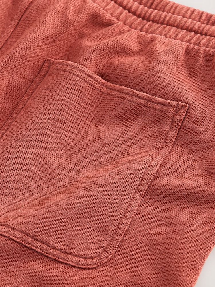 Orange Garment Dyed Jersey Shorts - Image 10 of 10