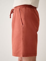 Orange Garment Dyed Jersey Shorts - Image 4 of 10