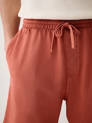 Orange Garment Dyed Jersey Shorts - Image 5 of 10