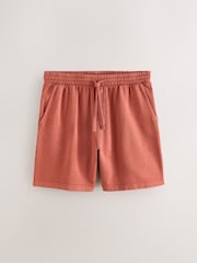Orange Garment Dyed Jersey Shorts - Image 7 of 10