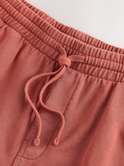 Orange Garment Dyed Jersey Shorts - Image 8 of 10