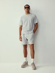 Harmaa - Herringbone Jersey Shorts - Kuva 2 / 4