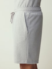 Harmaa - Herringbone Jersey Shorts - Kuva 4 / 4